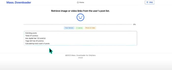 Bulk OnlyFans Downloader