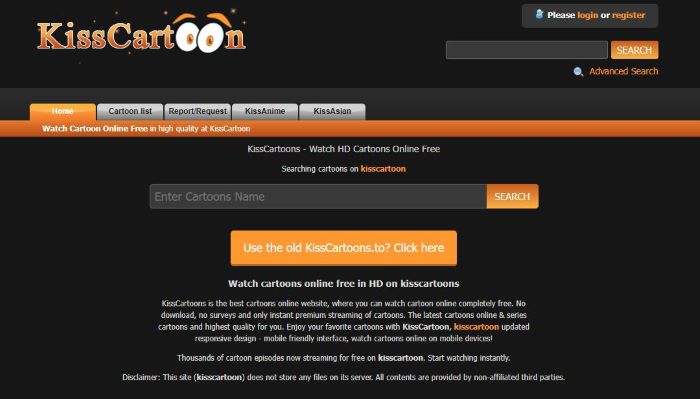 KissCartoonでカートゥーン視聴