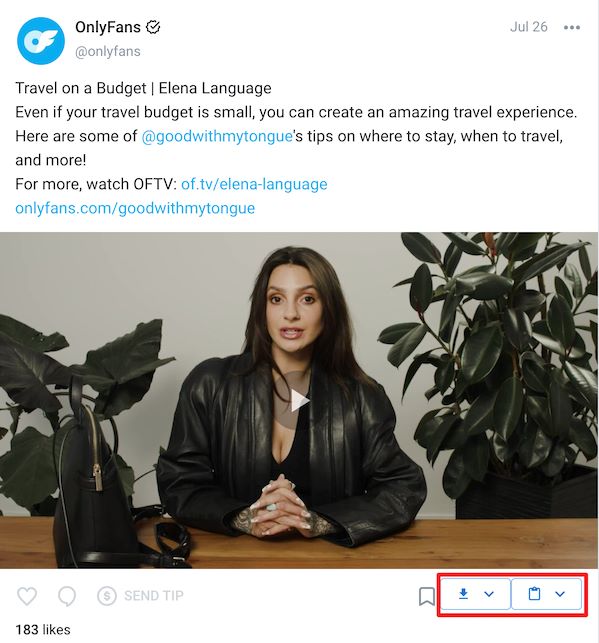 OnlyFans DL 拡張機能