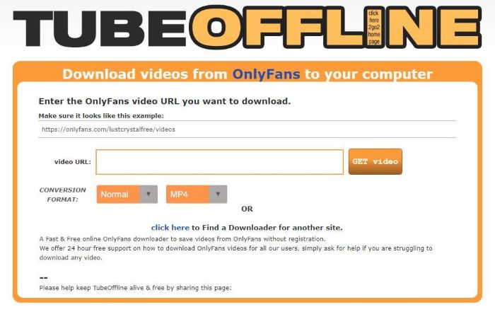 TubeOffline OnlyFans ダウンロード
