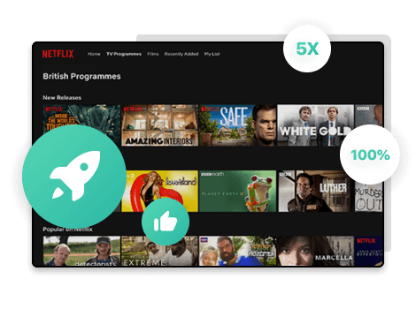 Netflix高速ダウンロード