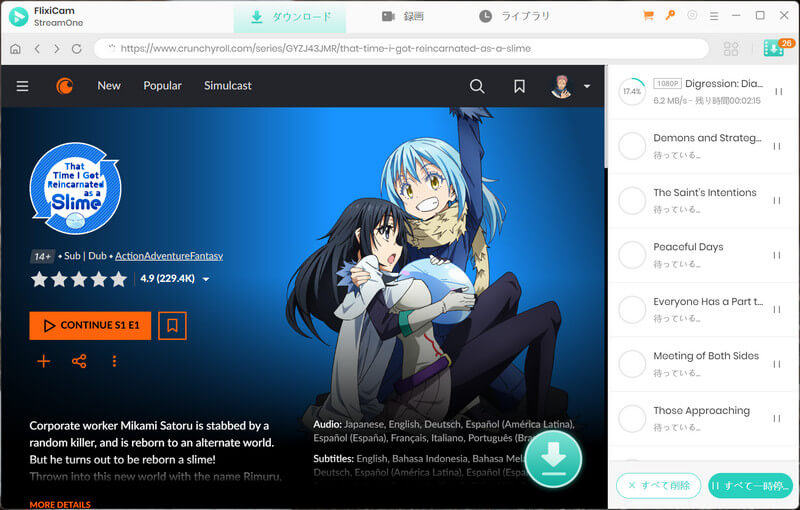 アニメをPCに保存